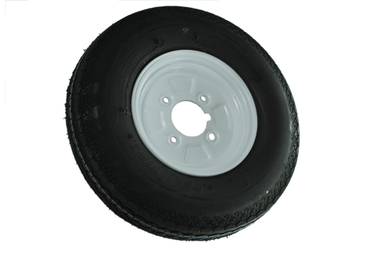 4.00 x 8 Wheel & Tyre Assembly, 4" PCD