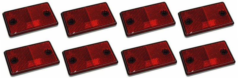 Eight Reflectors - Red