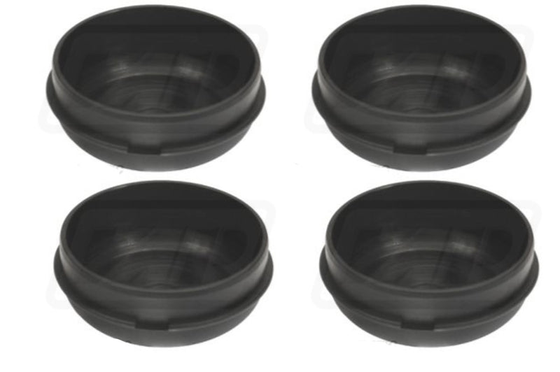 Four Black 75mm Hub Caps, for Ifor Williams (1993 - 1997)